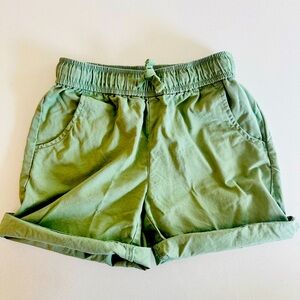 Olive green Cat and Jack Chino Drawstring Shorts